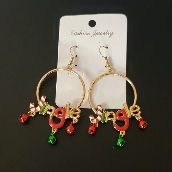 Jingle Bell Pierced Earrings - Picture 1 of 3